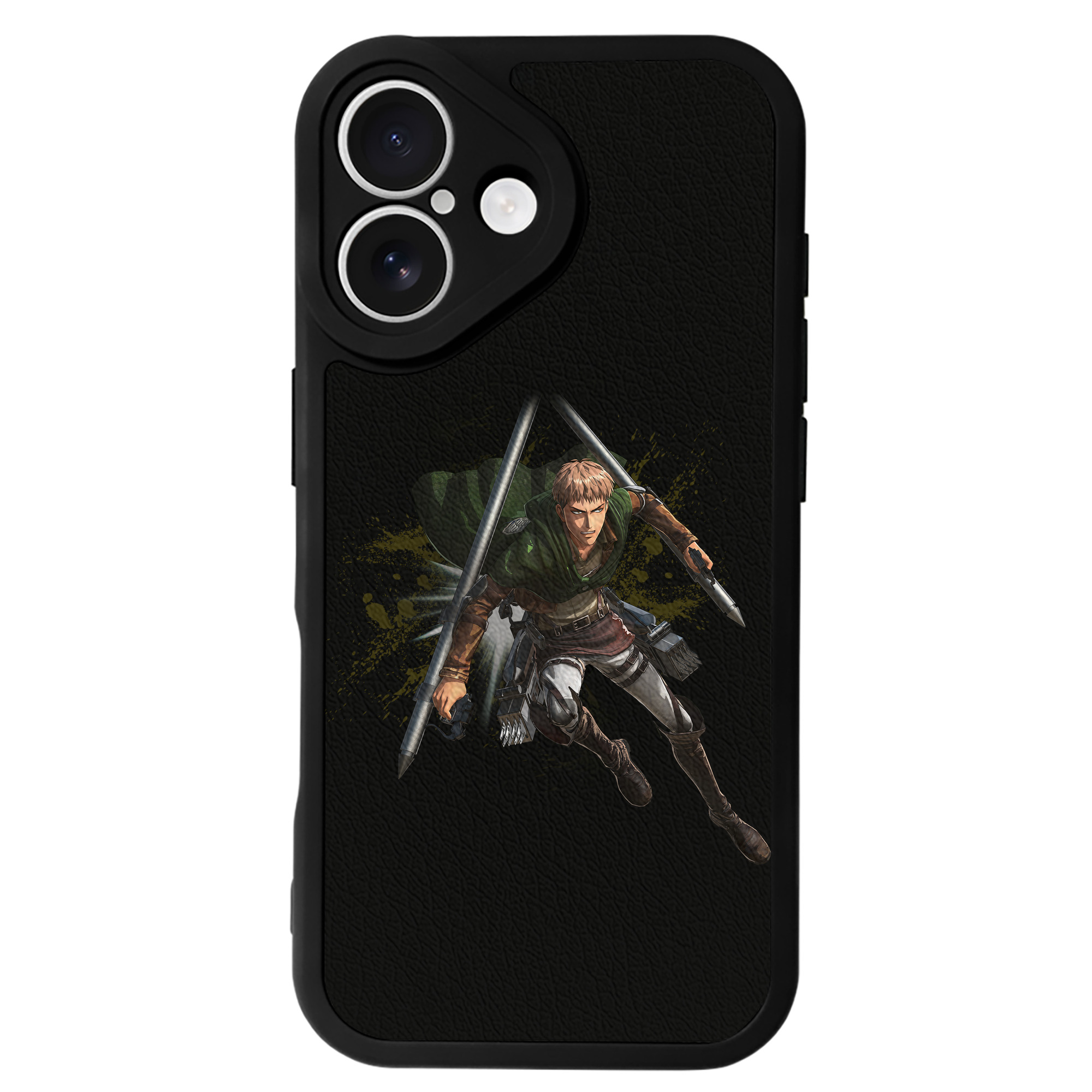 （画像用） 進撃の巨人 ジャン・キルシュタイン Attack on Titan Jean Kirstein 【iPhone 16シリーズ対応】シリコンスマホケース（レザー調） 材質：シリコン